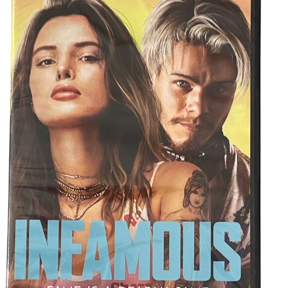 Infamous DVD Movie 2020 Bella Thorne Jake Manley Crime Thriller Drama New - Picture 1 of 4